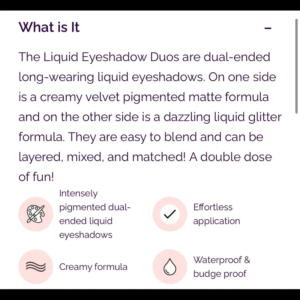 The Beauty Crop liquid eyeshadow duo
